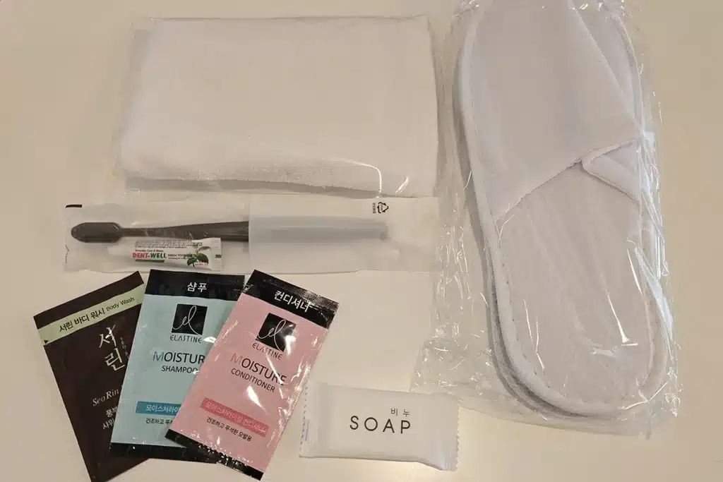 뉴카멜리아호 준비물 어매니티