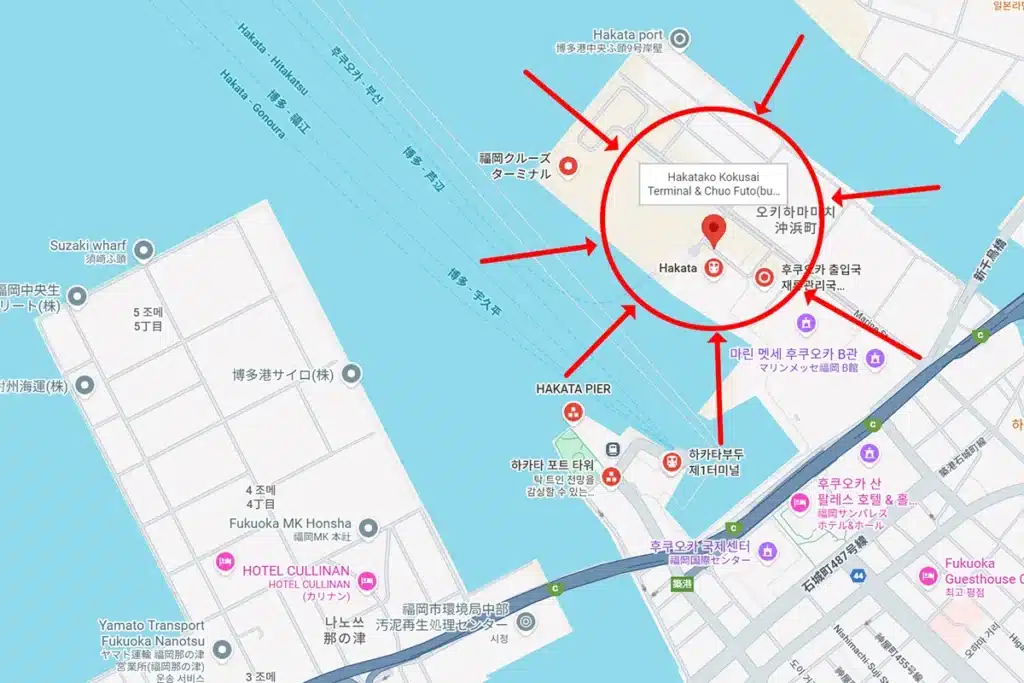 하카타항 위치