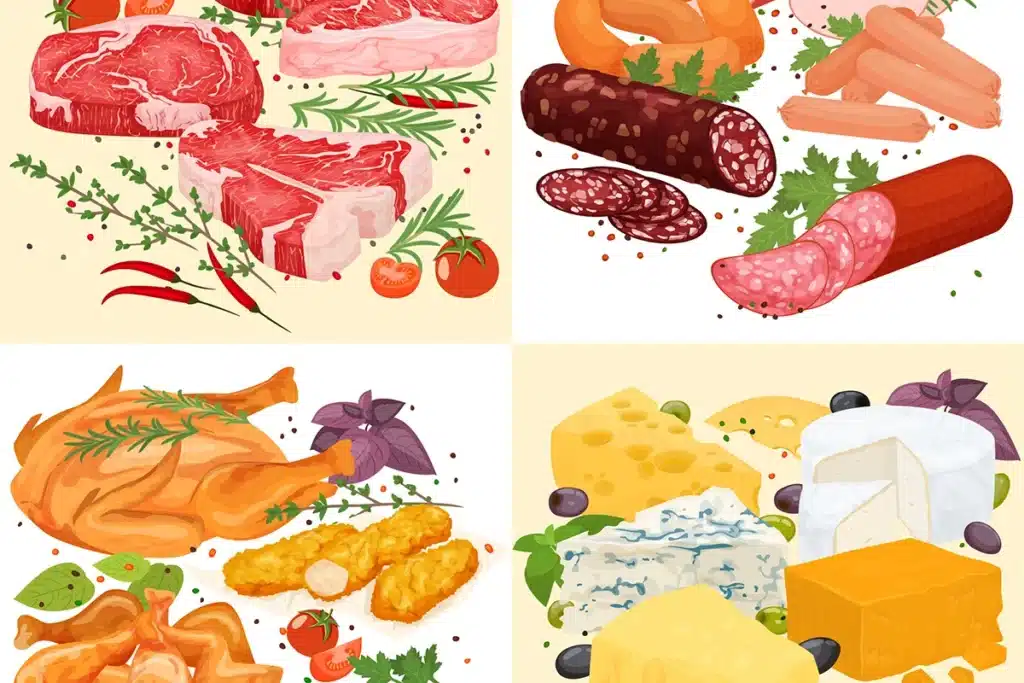 일본 반입금지 품목: 육가공품 소개(출처: freepik )