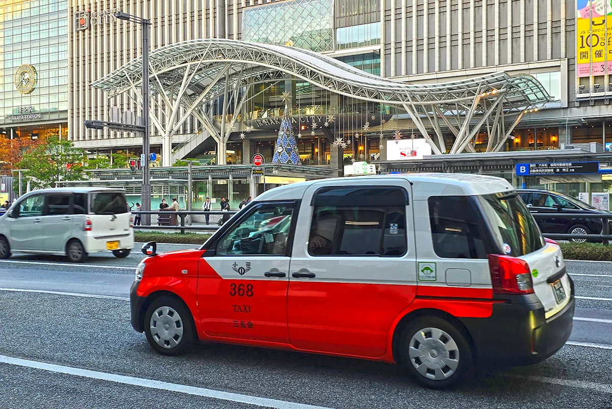 하카타항 택시 승강장 위치 및 시내 주요 지점별 예상 택시비
